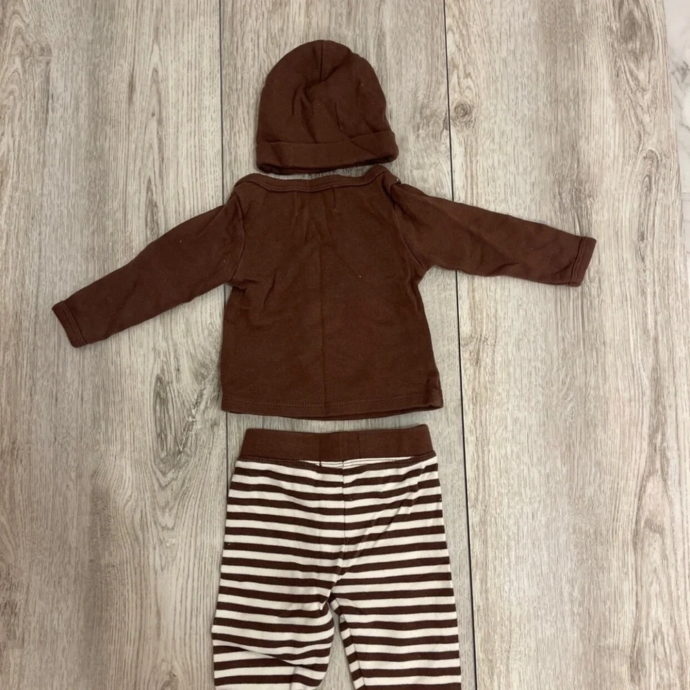 Mud Pie 0-3 months football outfit with hat